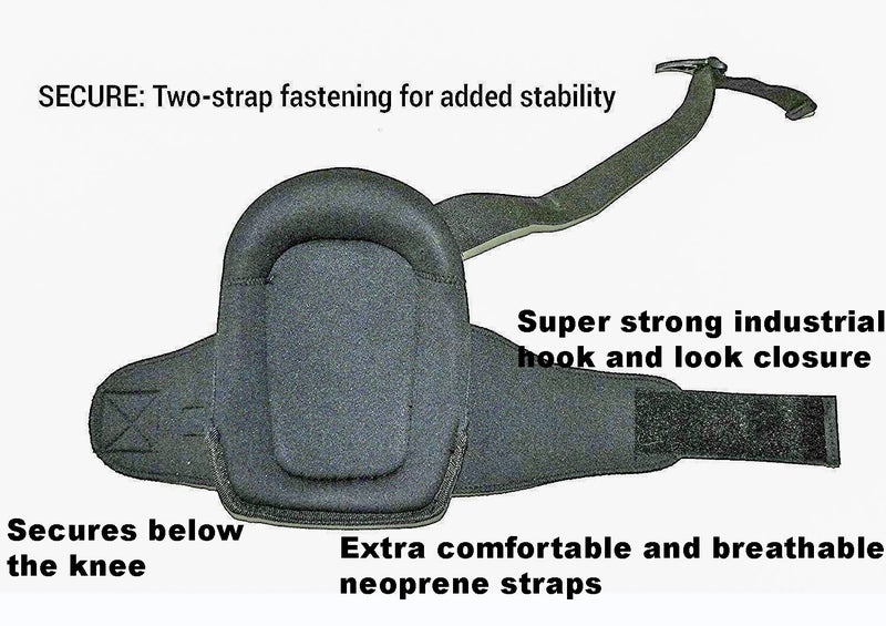 Custom Leathercraft CLC Custom Leathercraft 345 Professional Kneepads, Supportive Gel Cushion, Breathable Neoprene Straps, Over Sized Caps for More Coverage, Ideal for Gardening, Flooring, Cleaning and Construction , Black - Image 5